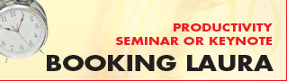 Productivity Seminar or Keynote - Booking Laura