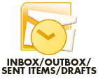 Inbox/Outbox/Sent Items/Drafts